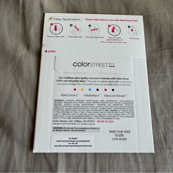 *Retired* Color Street: Raise Your Voice | Purple Aqua Glitter Clear Party Blue - Picture 4 of 9